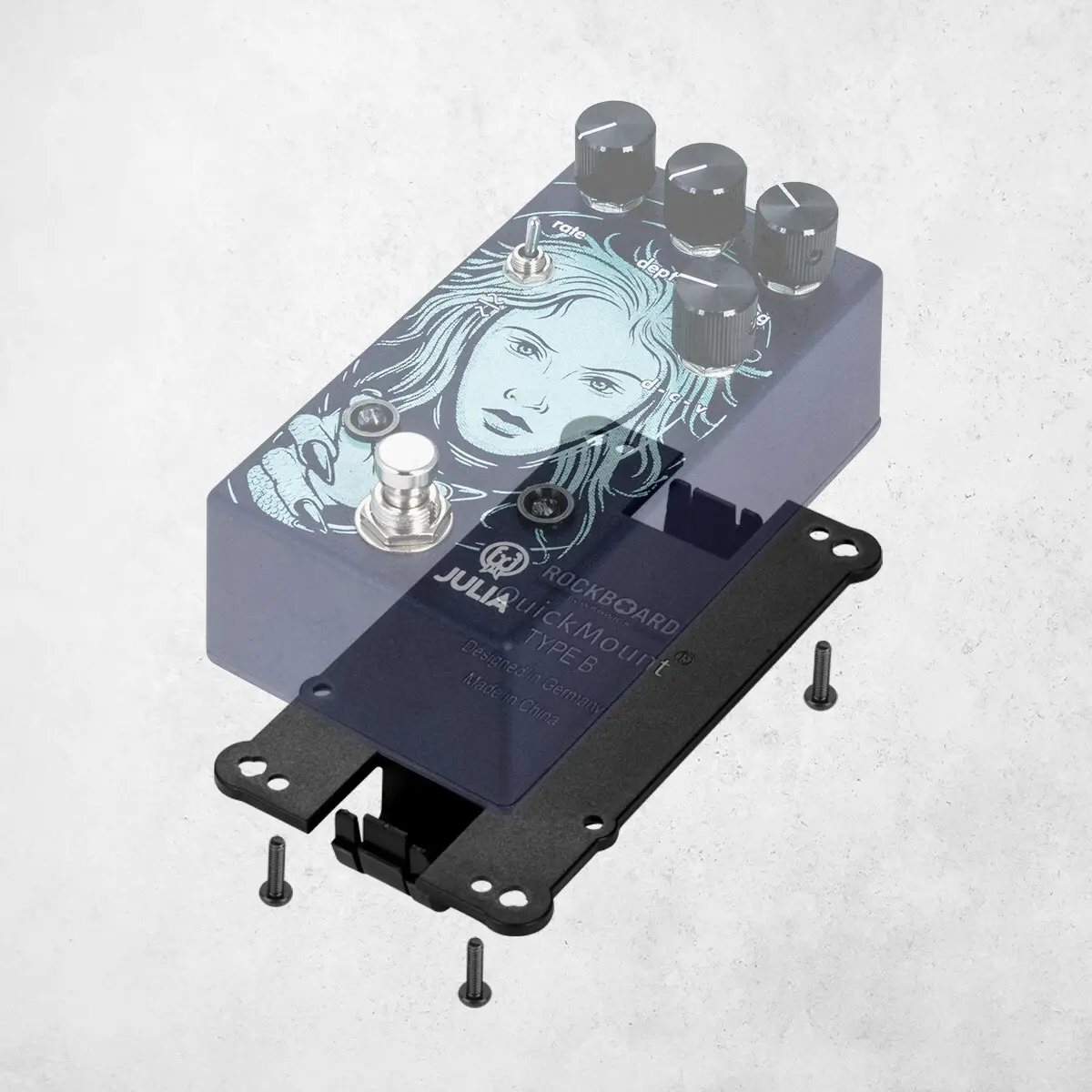 RockBoard QuickMount Type B1 – Pedal Mounting Plate for FRIEDMAN, WAMPLER,WALRUS etc